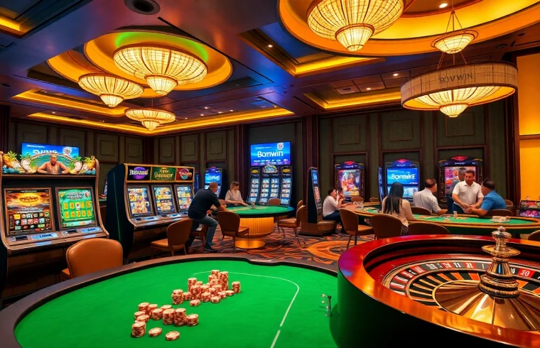 Breathe excitement at Bomwin with players immersed in vibrant casino games and stunning visuals.