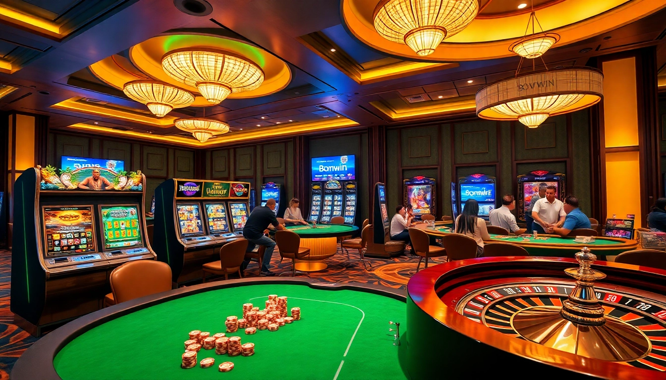 Breathe excitement at Bomwin with players immersed in vibrant casino games and stunning visuals.