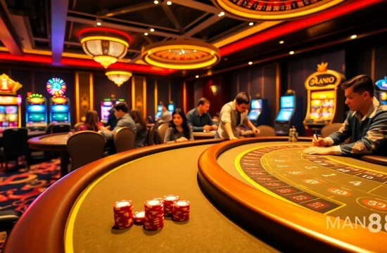 Join the excitement at Man88 with thrilling games and vibrant casino atmosphere.