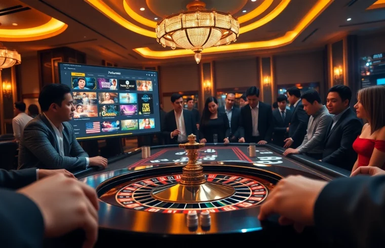 Experience the excitement of RR88 at a luxurious casino table, highlighting strategic gameplay.