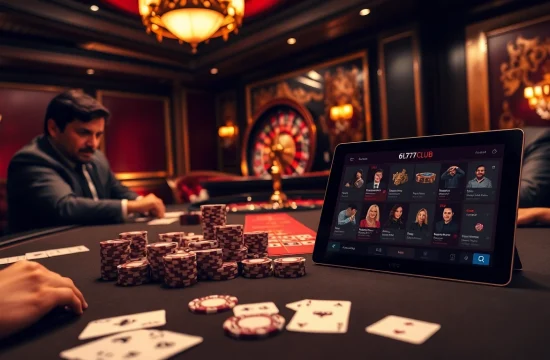 Experience the thrill of the 6L777 CLUB with high-stakes poker and roulette in a luxurious casino setting.