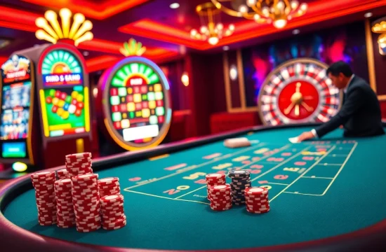 Enjoying a blackjack game at https://xx88.nl/ with colorful chips and an exciting atmosphere.