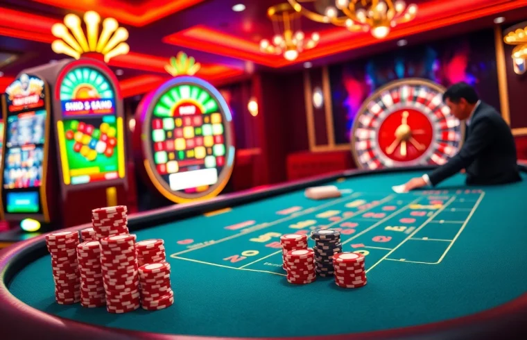 Enjoying a blackjack game at https://xx88.nl/ with colorful chips and an exciting atmosphere.