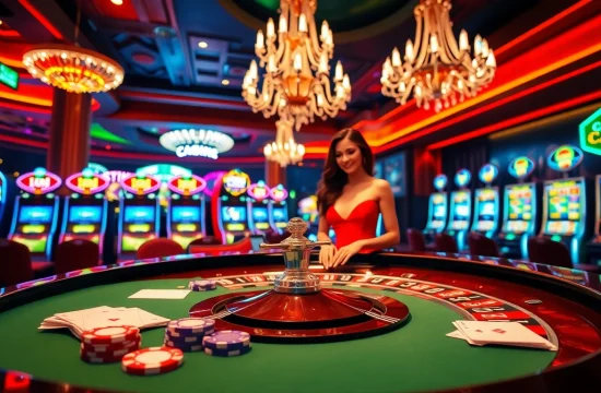 Experience the thrill of gambling at the GO8 casino with vibrant tables and exciting games.