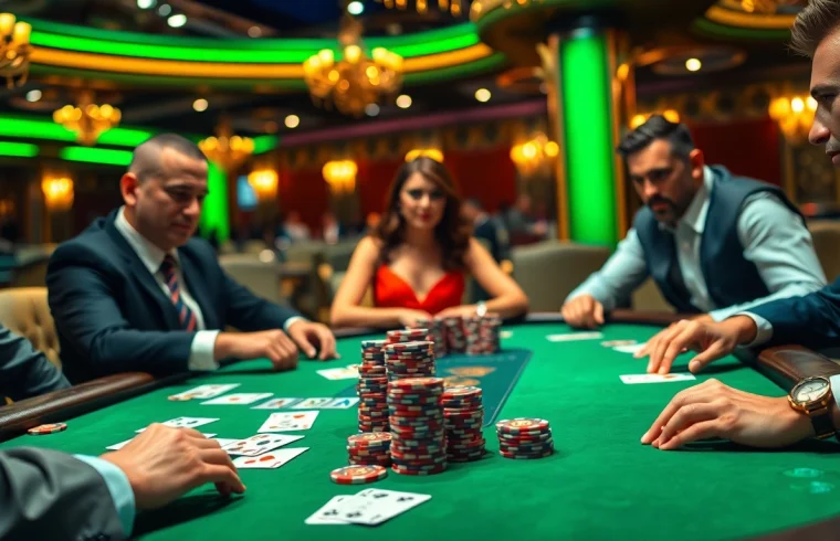 Experience the thrill of a luxurious bet88 poker game with chips and cards.