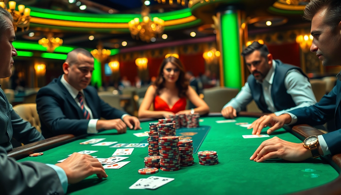 Experience the thrill of a luxurious bet88 poker game with chips and cards.