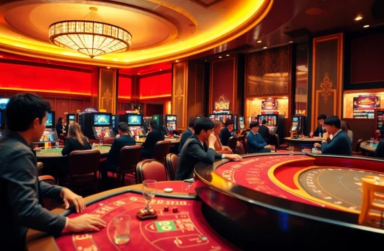 에볼루션 카지노의 생동감 넘치는 카지노 환경에서 플레이하는 사람들