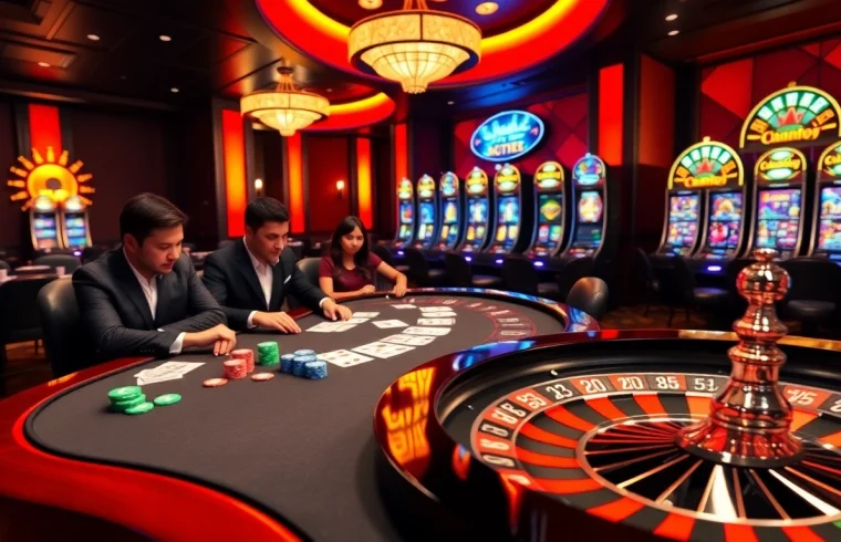 Experience the thrill of betting at S8 casino with vibrant tables, exciting gameplay, and luxurious ambiance.