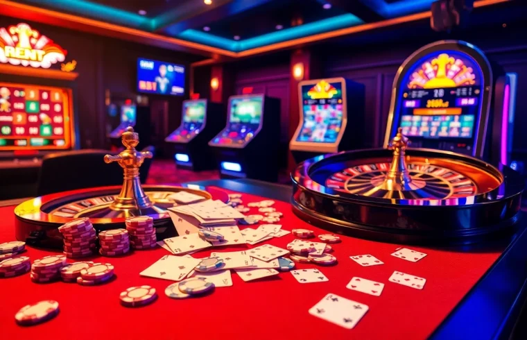 Experience the thrill of gambling with hitclub web on a luxurious casino table.