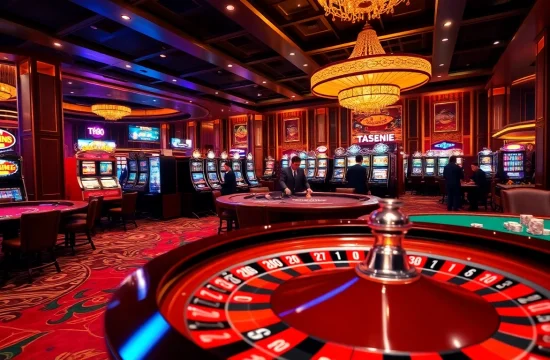 Engage in a thrilling game at the TR88 casino, featuring vibrant tables and exciting gameplay.