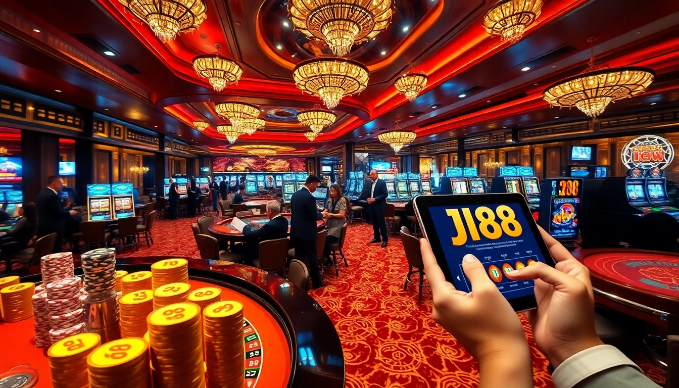 Experience luxury and excitement at J88 casino with vibrant games and thrilling bets.