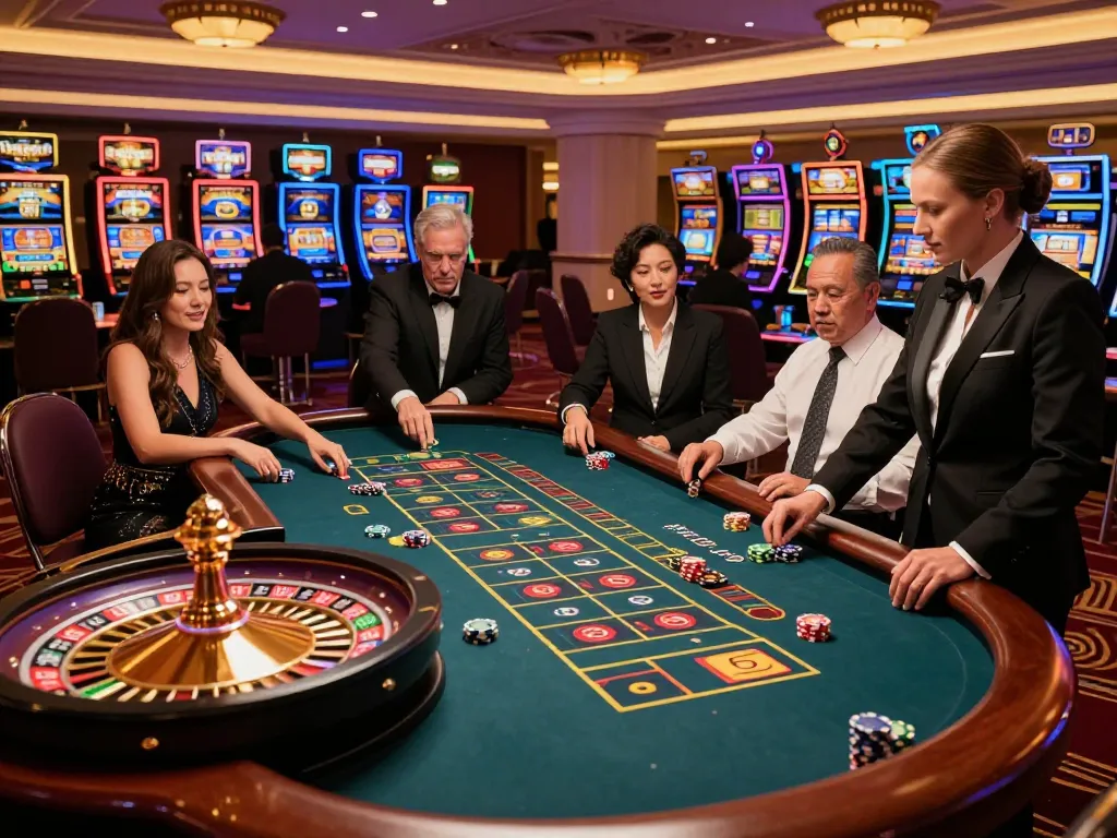 Players engaging in an exciting roulette game at MM88 Casino with eager anticipation