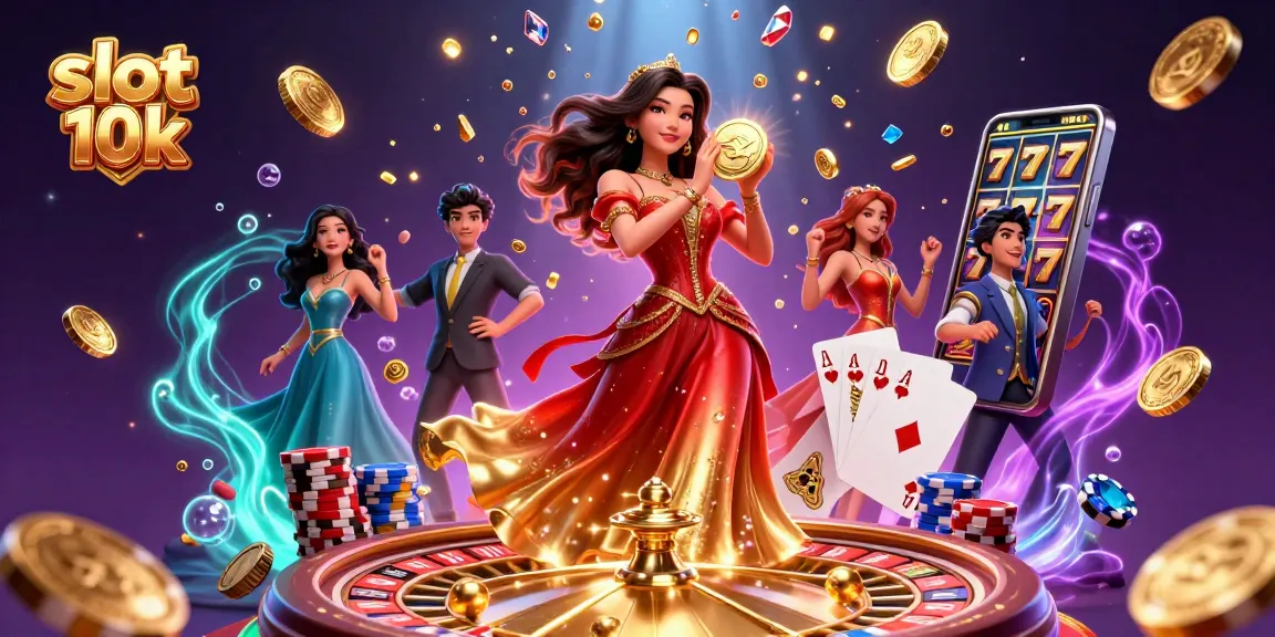 Engage in the excitement of slot 10k with sparkling coins and stunning gameplay elements.