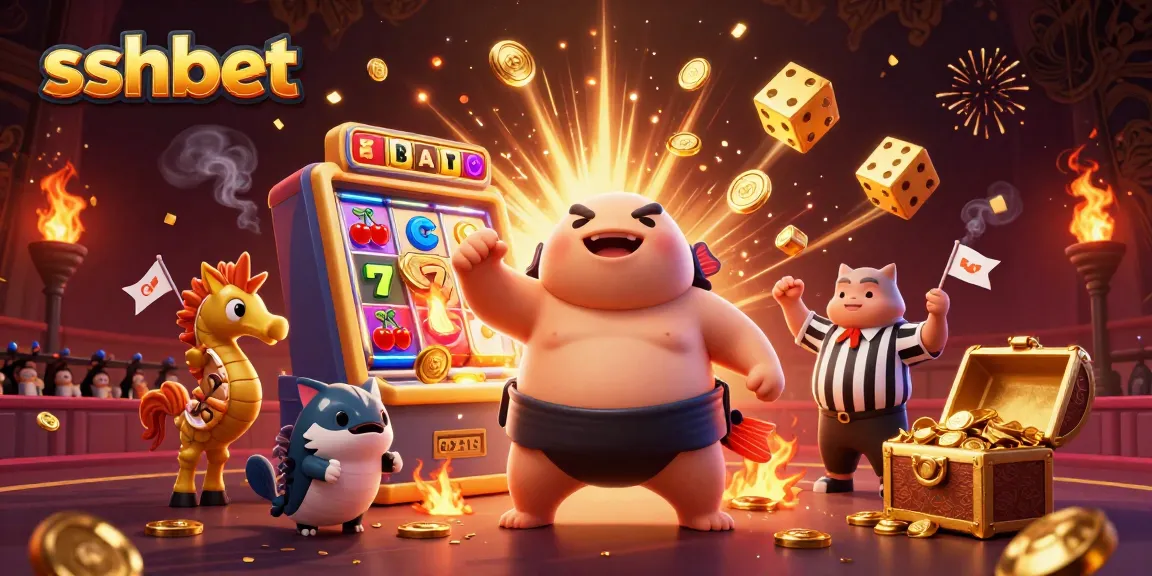 Engage with sshbet's thrilling casino experience featuring a massive jackpot with vibrant 3D characters.